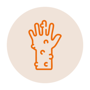 Ampollas o grietas entre los dedos